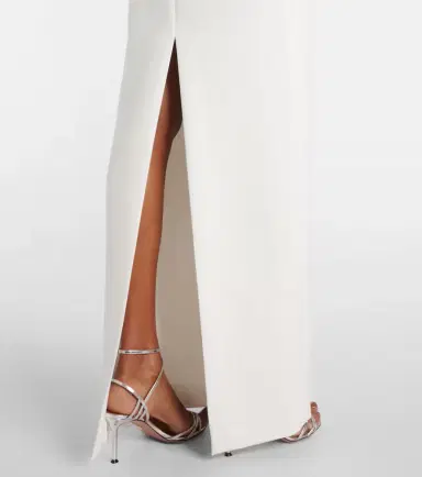 Roland Mouret Bridal floral-appliqué cady gown | Thumbnail 6