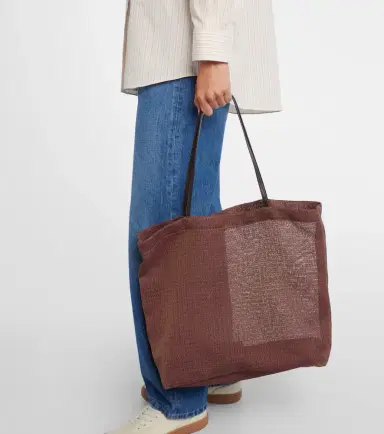 The Row Barn leather-trimmed mesh tote bag | Thumbnail 5 The Row Barn leather-trimmed mesh tote bag | Thumbnail 5