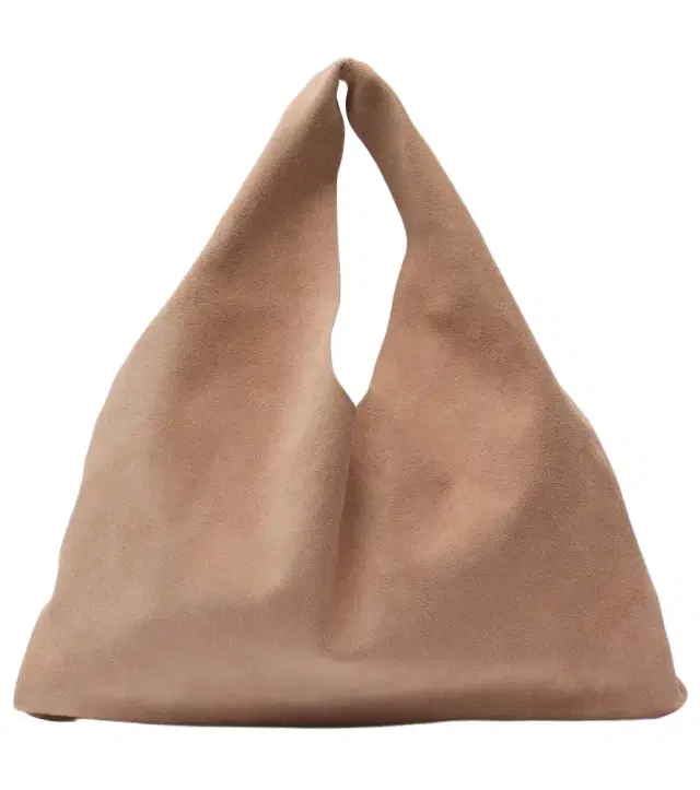 The Row Bindle Small suede top-handle bag