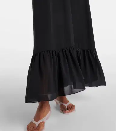Chloe Chloé Lace-trimmed silk chiffon maxi dress | Thumbnail 4