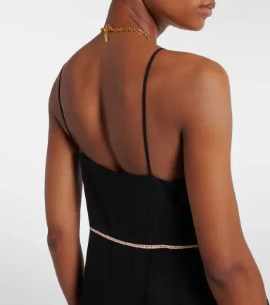 Chloe Chloé Lace-trimmed silk chiffon maxi dress | Thumbnail 5