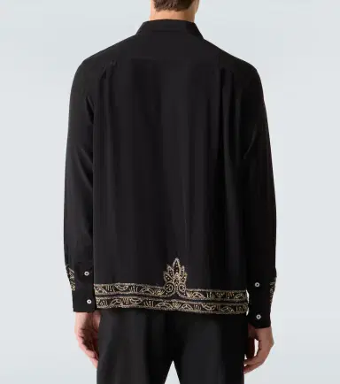 Bode Beaded Epoque embellished silk shirt | Thumbnail 4