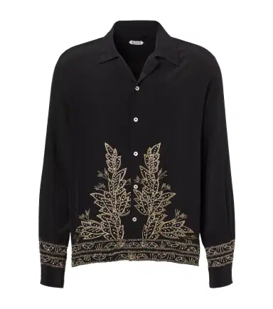 Bode Beaded Epoque embellished silk shirt | Thumbnail 1