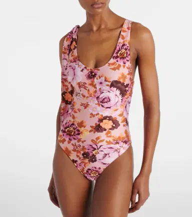Chloe Chloé Floral knot-detail swimsuit | Thumbnail 2