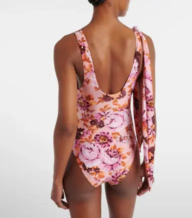 Chloe Chloé Floral knot-detail swimsuit | Thumbnail 4