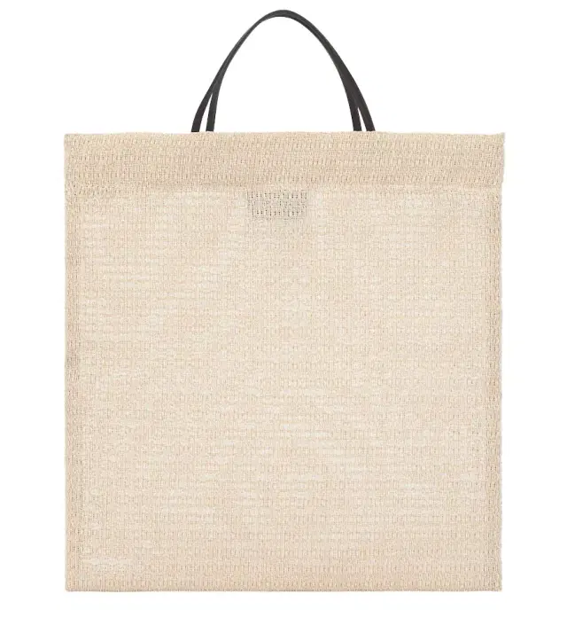 The Row Barn Mini leather-trimmed tote bag