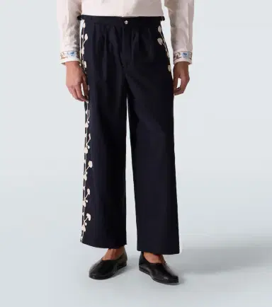 BODE Snowdrop wool-blend wide-leg pants | Thumbnail 3