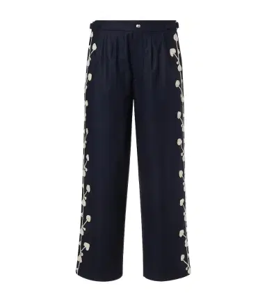 BODE Snowdrop wool-blend wide-leg pants | Thumbnail 1
