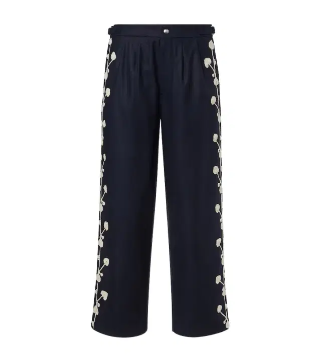 Snowdrop wool-blend wide-leg pants