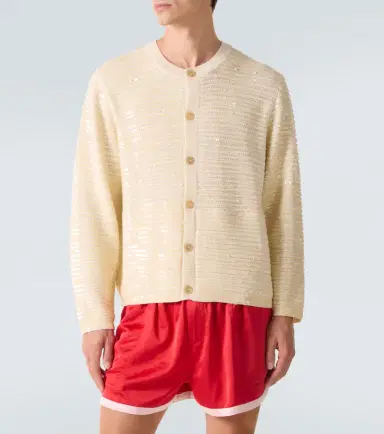 Bode Sequin Spotlight embellished wool cardigan | Thumbnail 3