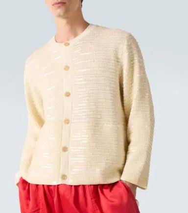 Bode Sequin Spotlight embellished wool cardigan | Thumbnail 4