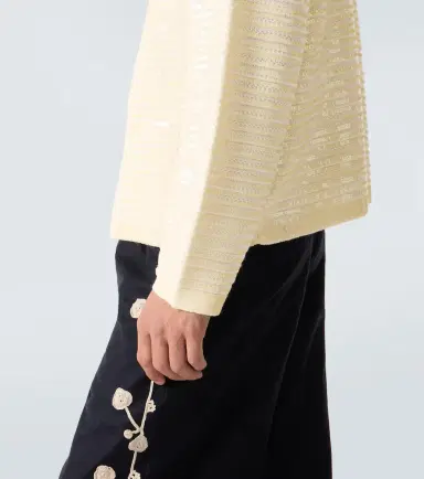 Bode Sequin Spotlight embellished wool cardigan | Thumbnail 5