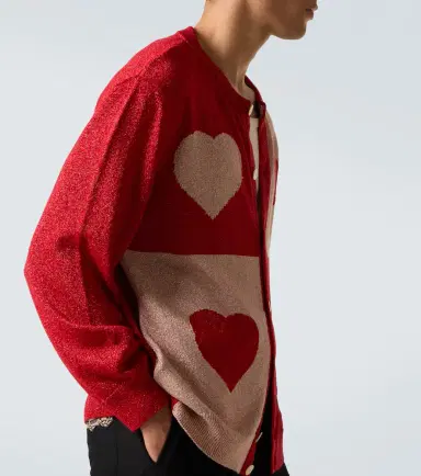 Bode Lamé jacquard cardigan | Thumbnail 4
