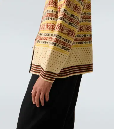 BODE Marzipan jacquard wool cardigan | Thumbnail 2 BODE Marzipan jacquard wool cardigan | Thumbnail 2