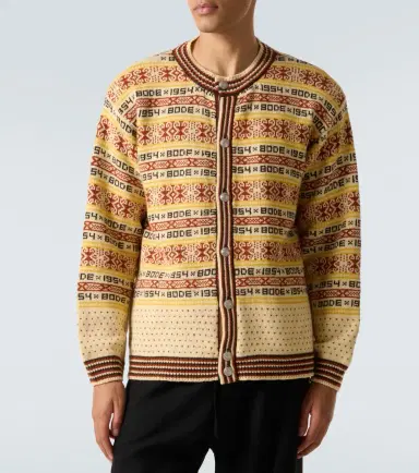 BODE Marzipan jacquard wool cardigan | Thumbnail 3 BODE Marzipan jacquard wool cardigan | Thumbnail 3