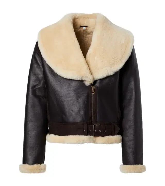 JW Anderson Shearling-trimmed leather jacket