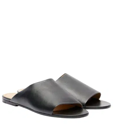The Row Signum leather slides | Thumbnail 1