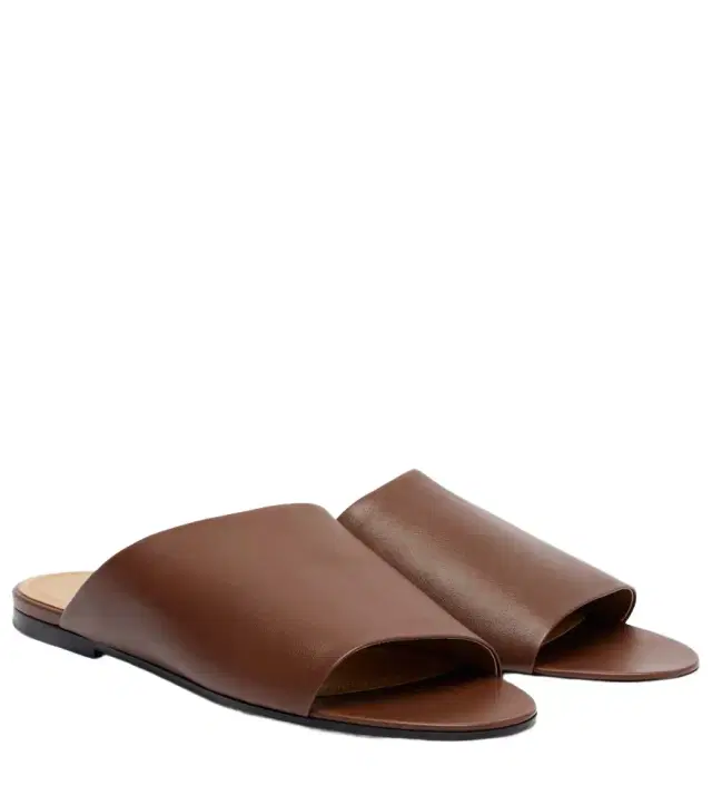 The Row Signum leather slides