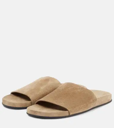 The Row Hugh suede slides | Thumbnail 2