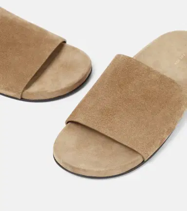 The Row Hugh suede slides | Thumbnail 4