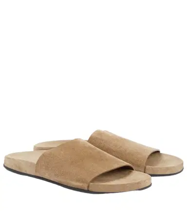 The Row Hugh suede slides | Thumbnail 1