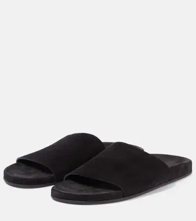 The Row Hugh suede slides | Thumbnail 2