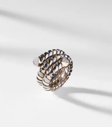 Marina B Trisola 18kt gold and titanium ring with diamonds | Thumbnail 5 Marina B Trisola 18kt gold and titanium ring with diamonds | Thumbnail 5