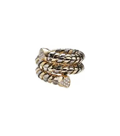 Marina B Trisola 18kt gold and titanium ring with diamonds | Thumbnail 1 Marina B Trisola 18kt gold and titanium ring with diamonds | Thumbnail 1