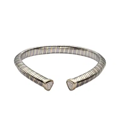 Marina B Trisola 18kt gold and titanium necklace with diamonds | Thumbnail 1