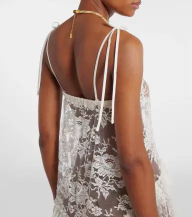 Chloe Chloé Ruffled sheer lace maxi dress | Thumbnail 2