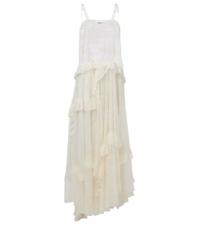 Chloe Chloé Ruffled sheer lace maxi dress