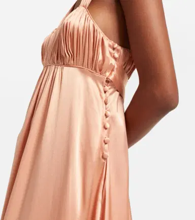 Chloe Chloé Ruched silk satin maxi dress | Thumbnail 2
