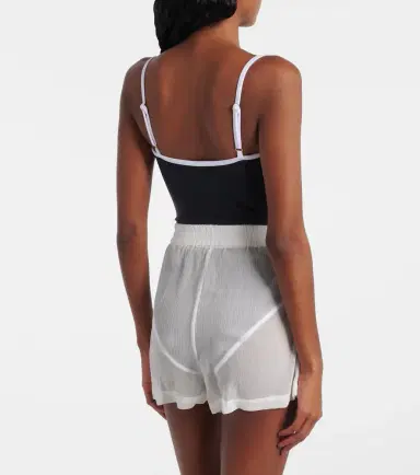 JADE SWIM Sheer high-rise shorts | Thumbnail 3