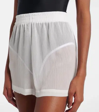 JADE SWIM Sheer high-rise shorts | Thumbnail 4