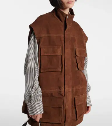 The Frankie Shop Turin oversized suede jacket | Thumbnail 3