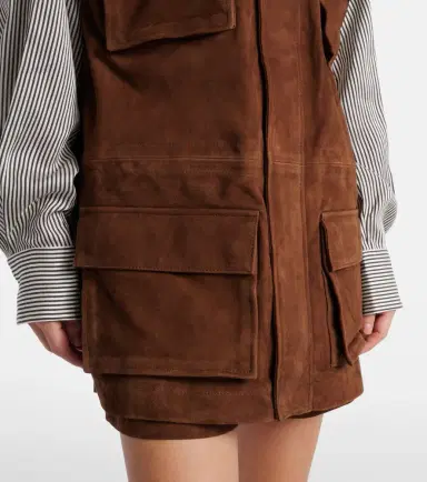 The Frankie Shop Turin oversized suede jacket | Thumbnail 4