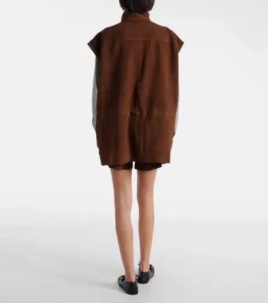 The Frankie Shop Turin oversized suede jacket | Thumbnail 5