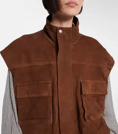 The Frankie Shop Turin oversized suede jacket | Thumbnail 6