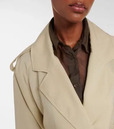 The Frankie Shop Simona cropped trench coat | Thumbnail 7