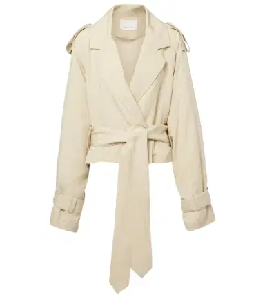The Frankie Shop Simona cropped trench coat | Thumbnail 1