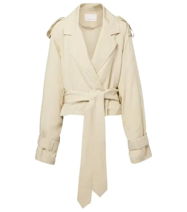 The Frankie Shop Simona cropped trench coat