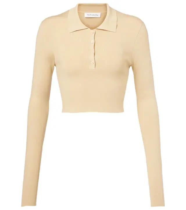 The Frankie Shop Giselle cropped polo sweater
