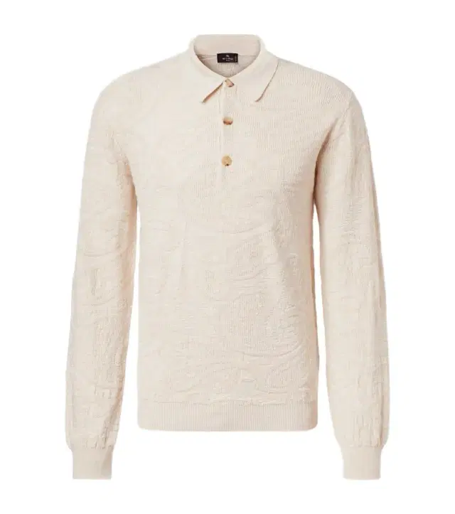 Etro Jacquard wool-blend polo sweater