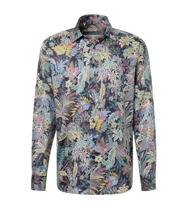 Etro Paisley cotton poplin shirt