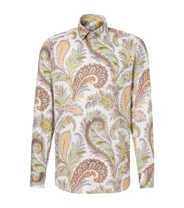 Etro Paisley cotton poplin shirt