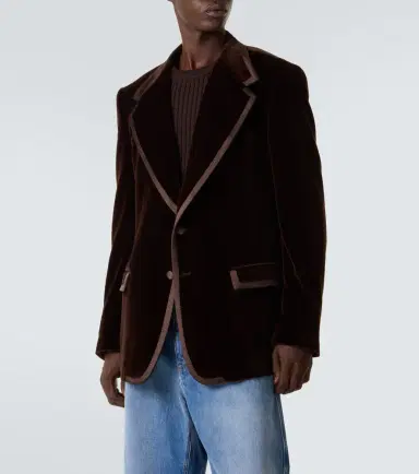 Dolce & Gabbana Cotton and silk velvet blazer | Thumbnail 5 Dolce & Gabbana Cotton and silk velvet blazer | Thumbnail 5