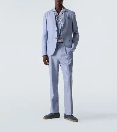 Etro Printed cotton poplin bowling shirt | Thumbnail 6