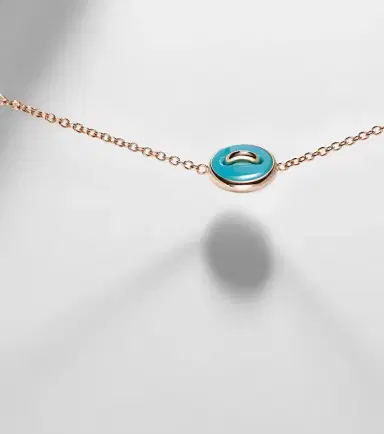 Pomellato Pom Pom Dot 18kt rose gold pendant bracelet with turquoise and diamonds | Thumbnail 2 Pomellato Pom Pom Dot 18kt rose gold pendant bracelet with turquoise and diamonds | Thumbnail 2