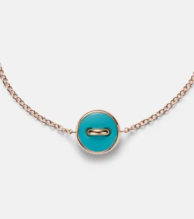 Pomellato Pom Pom Dot 18kt rose gold pendant bracelet with turquoise and diamonds | Thumbnail 3 Pomellato Pom Pom Dot 18kt rose gold pendant bracelet with turquoise and diamonds | Thumbnail 3