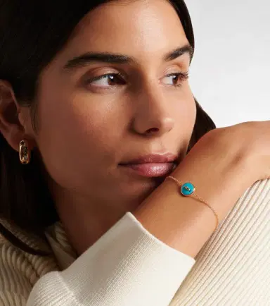 Pomellato Pom Pom Dot 18kt rose gold pendant bracelet with turquoise and diamonds | Thumbnail 5 Pomellato Pom Pom Dot 18kt rose gold pendant bracelet with turquoise and diamonds | Thumbnail 5